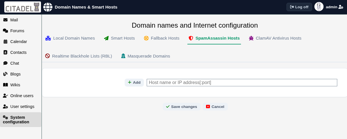 Configuring SpamAssassin and ClamAV in WebCit